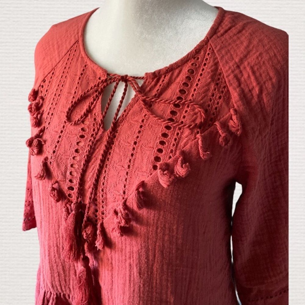 NWT Anthropologie Angelica Tasseled Tunic Dress - Picture 5 of 7